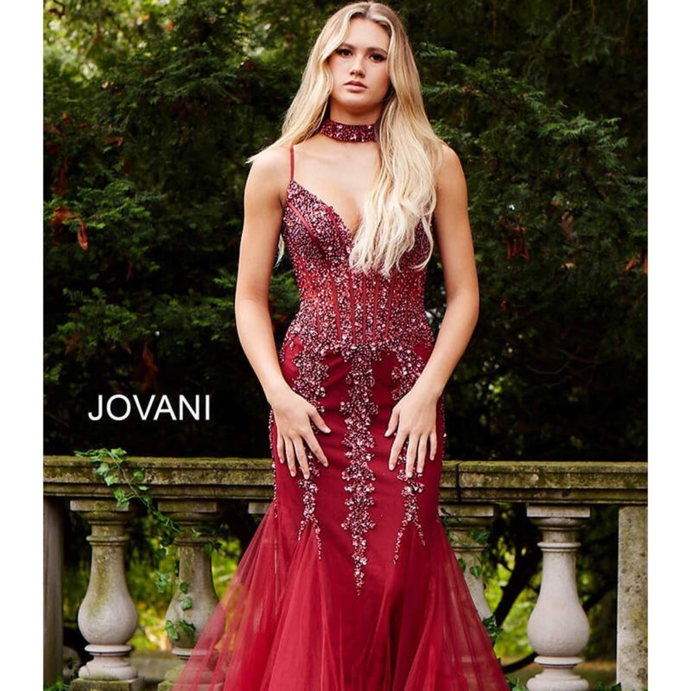 Jovani embellished mermaid dress